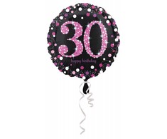 Amscan Folieballon 30 år Rožinė Sparkling