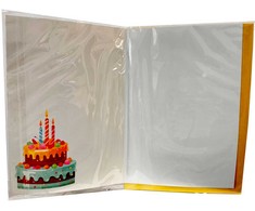 Su gimtadieniu tortas Su gimtadieniu 3D atvirukas