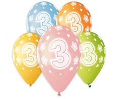 GoDan Balony Prem.Hel 13" su nadr "3" A5 GS120/3 21944