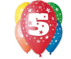 GoDan Balony 12" su nadr "5" pastelmix A5 GS110/5 01502