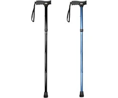 Folding cane with torch 6 led support