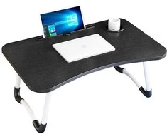 Folding laptop table for bed stand