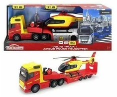 Majorette - Grand Series Volvo Truck And Police Helicopter