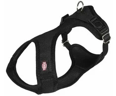 TRIXIE Comfort Soft touring petnešos, S 33-50cm/20mm, juodos
