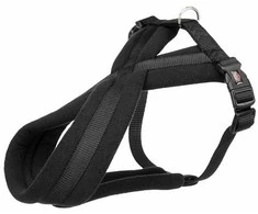 TRIXIE Premium touring petnešos, L 60-100cm/25mm, juodos