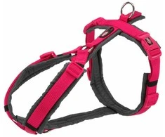 Trixie Trekking Harness Premium, S: 36–44 cm / 15 mm, fuksija / grafitas