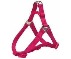 TRIXIE Premium One Touch petnešos, M 50-65cm/20mm, fuksia
