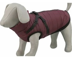 Trixie Pirou žieminis paltas su petnešomis, S: 36 cm, sangrijos spalvos