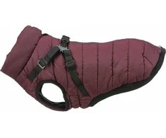 Trixie Pirou žieminis paltas su petnešomis, S: 36 cm, sangrijos spalvos