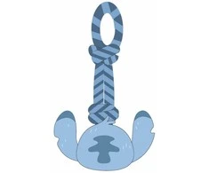 Šuns žaislas Stitch Mėlyna Poliesteris Medvilnė