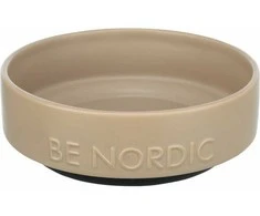 Trixie BE NORDIC dubenėlis, keraminis/guminis, 0,5 l/ø 16 cm, pilkšvai rudas