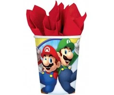 EAR Rea 8 Paper Cups Super Mario 250 Ml