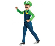 Super Mario Luigi kostiumas 4-6 metai
