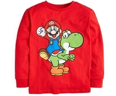 „Super Mario Yoshi“ vaikiški ilgomis rankovėmis marškinėliai, 6-12 metų
