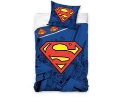 Supermeno mėlynos spalvos patalynės komplektas 140–200 cm, 70–90 cm