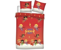 Supermeno mini draugų DC superherojų patalynės komplektas 140√ó200cm, 65√ó65cm