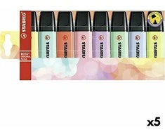 Stabilo Šviesiau Boss Pastel atveju 8 spalvų STABDRO