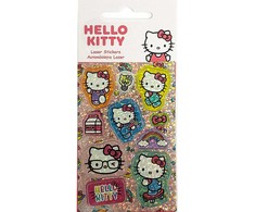 Šviečiantys „Hello Kitty“ holograminiai lipdukai