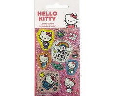 Šviečiantys „Hello Kitty“ holograminiai lipdukai