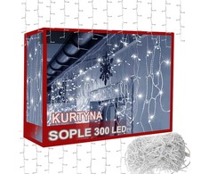 LED girlianda 300 šviesos diodų, 10 m, šaltai balta