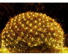 Šviesos užuolaida 100 LED, šiltai balta, 1x2 m