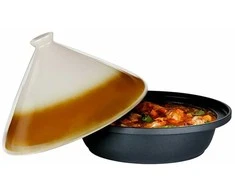 Alpina - Tajine troškintuvas su keraminiu kūginiu dangčiu 30x25 cm 2,5 l