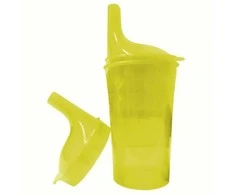 Sundo Saugus Puodelis - BPA Neturintis Polipropilenas 250 ml Su Dangteliu, Geltonas