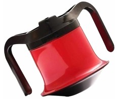 Sundo Puodelis - Ergonominis 250ml su Dangteliu ir Dviem Rankenomis