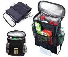 Car seat organiser with thermal bag