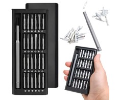 Tikslus atsuktuvų rinkinys su magnetiniais antgaliais, 24 dalys
