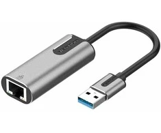 „Vention“ USB 3.0-A į gigabito eterneto adapteris, pilkas, 0,15 m, aliuminio lydinio tipas