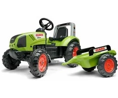 Vaikiškas pedalinis traktorius Falk Claas 1040AB, su priekaba, žalias