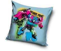 Transformers Optimus Prime aksominis pagalvėlės užvalkalas, 40x40 cm