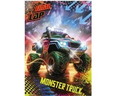 Transporto priemonės „Final Lap Monster Truck“ A/4 elastinis aplankas