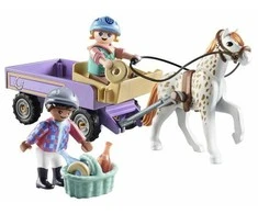 PLAYMOBIL HORSES OF WATERFALL Ponių vežimas 71496