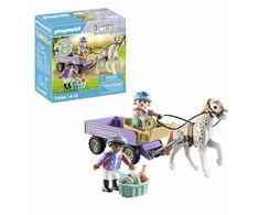 PLAYMOBIL HORSES OF WATERFALL Ponių vežimas 71496