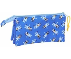 Safta Trigubas penalas Bluey Let's play Mėlyna 22 x 12 x 3 cm