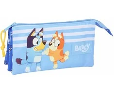 Safta Trigubas penalas Bluey Let's play Mėlyna 22 x 12 x 3 cm