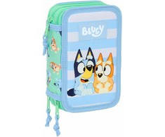 Safta Trigubas penalas Bluey Sisters Žalia Vanduo 12,5 x 19,5 x 5,5 cm 37 Dalys