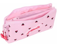Safta Trigubas penalas Minnie Mouse Naive Rožinė 22 x 12 x 3 cm
