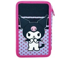 Hello Kitty Kuromi užpildyta pieštukų dėžutė, 3 lygiai