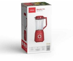 Virtuvinis kombainas Stalinis blenderis Livoo DOP242R 1,5 l 500 W su 2 greičiais ir turbo funkcija, raudonas