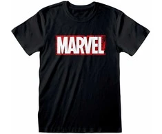 Uniseksiniai marškinėliai su trumpomis rankovėmis Marvel Juoda