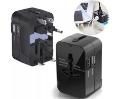 Universalus adapteris su 2 USB jungtimis