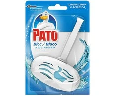 PATO WC BLOC mėlynas water cleans &amp; sanitizes device + replacement 40 gr