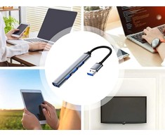 USB 3.0 5 Gb/s skirstytuvo adapterio stotelė, 4 USB 3.0 prievadai