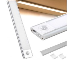 Lipnus LED šviestuvas po spintele 30 cm su USB