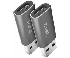 „Trust CALYX USB-A“ – „USB-C“ M/F 2 vnt.