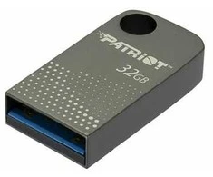 Patriot FLASHDRIVE Tab300 32GB USB 3.2 120MB/s, mini, aliuminio, sidabrinis