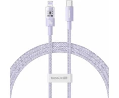 Baseus Gem USB-C į iP greito įkrovimo laidas 1 m 20 W Violetinė